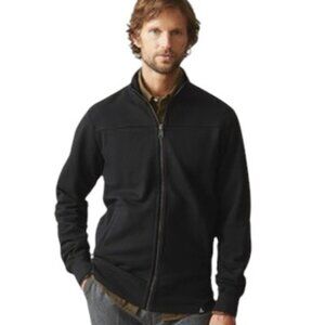 AMERICAN GIANT Black Moto Full Zip Fleece Jacket Coat XL